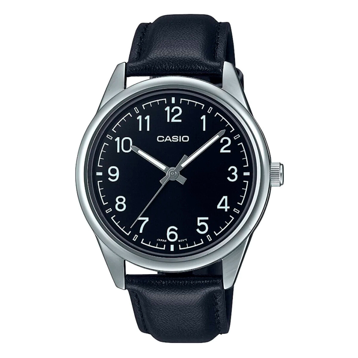 Reloj CASIO MTPV005L-1B4UDF en Cuero Negro Esfera 47mm 
