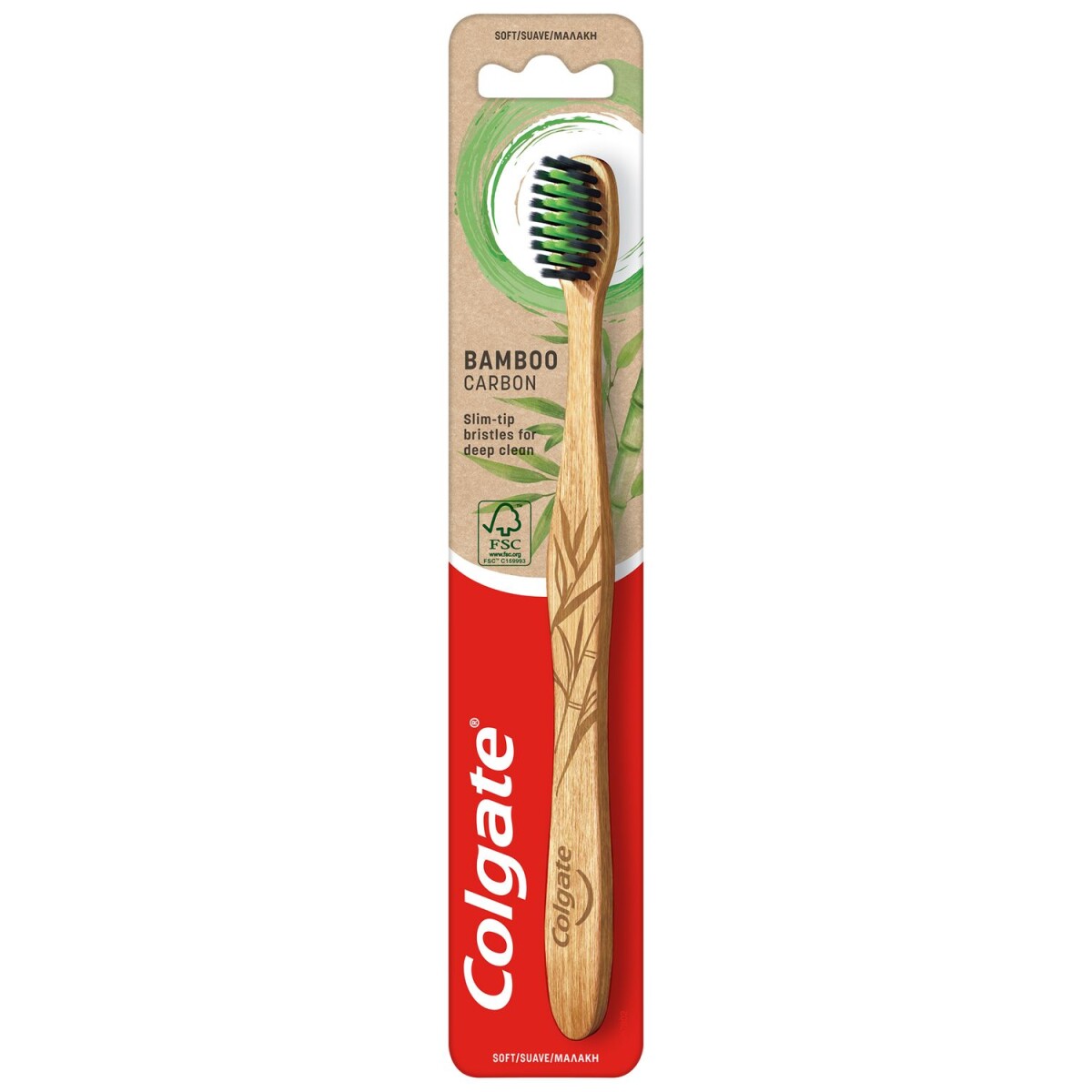 Cepillo Dental Bamboo Carbón x1 - Colgate 