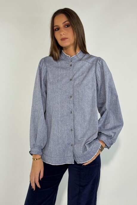 CAMISA DONNA Azul