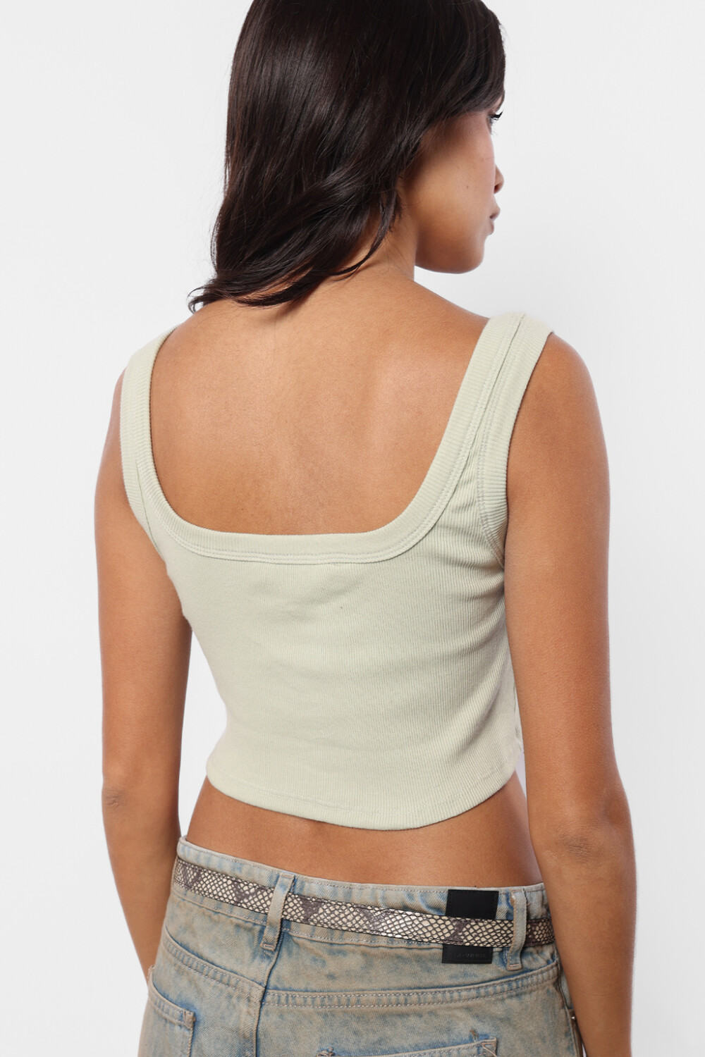 Top Sin Mangas Tiny Pistacho