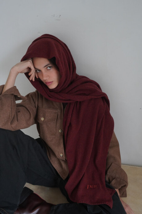 Pashmina PUR Bordeaux