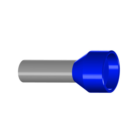 Terminal tipo pino p/1 conductor, cal. 16mm2, azul HI7040