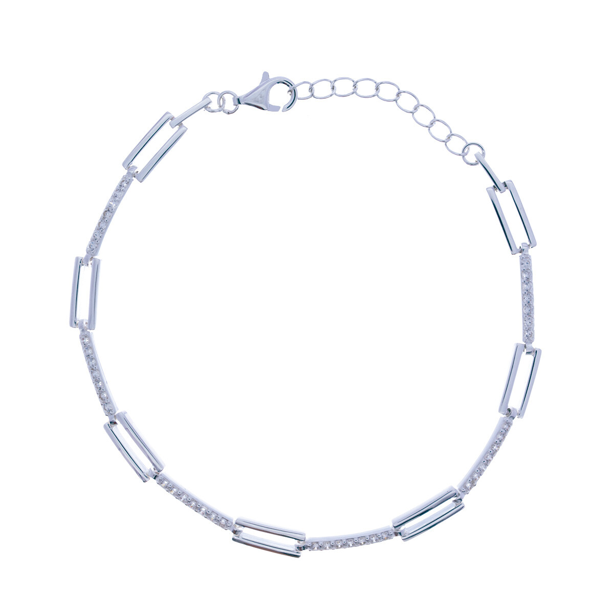 Pulsera de plata 925 con circonias 