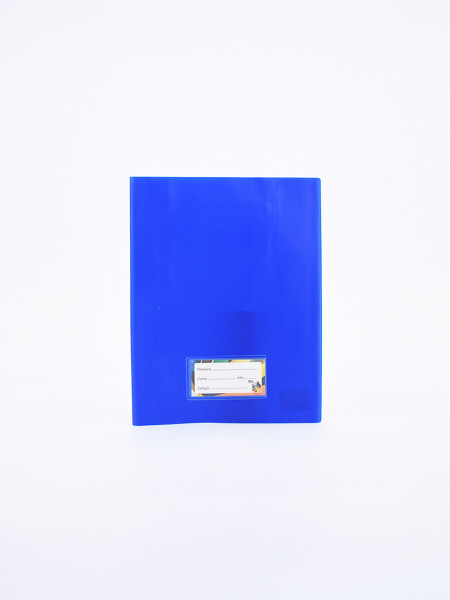 FORRO CUADERNO PVC AZUL