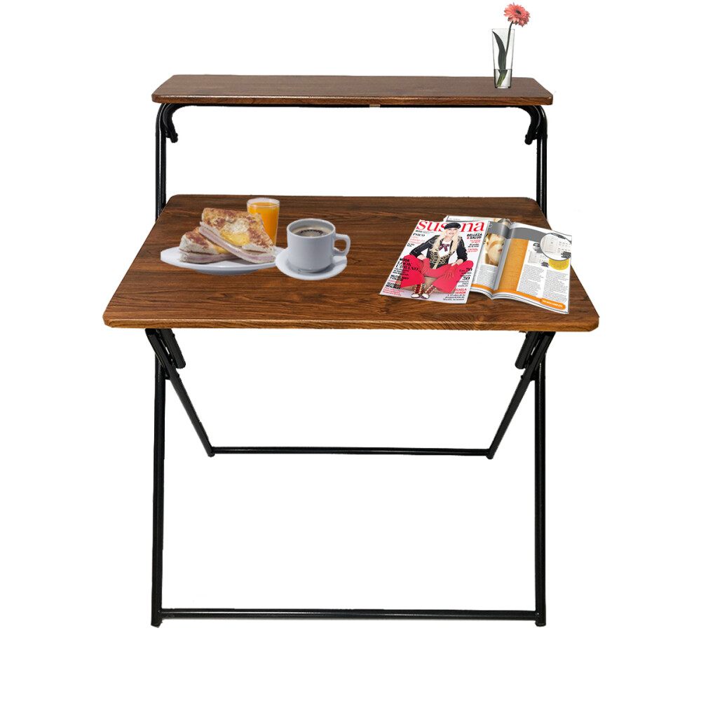 Escritorio plegable 1,00m Marrón rojizo