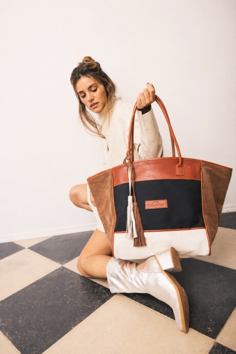 Colorful Weekender Negro / Tostado