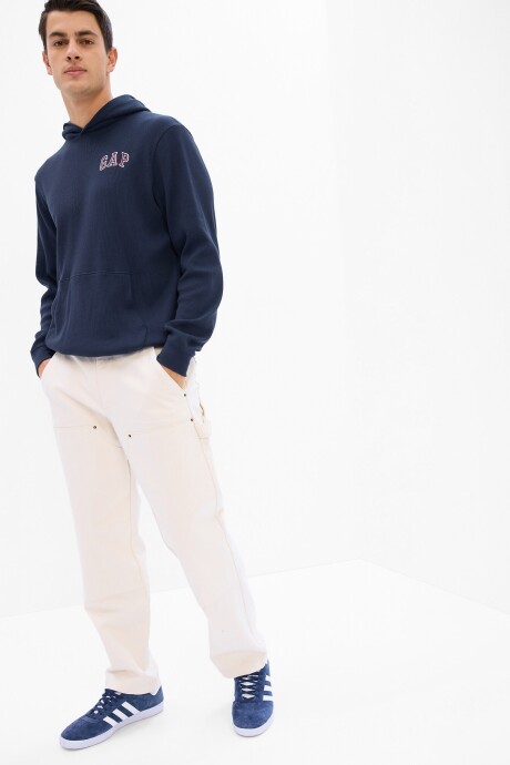 Canguro Waffle Logo Gap Hombre Tapestry Navy