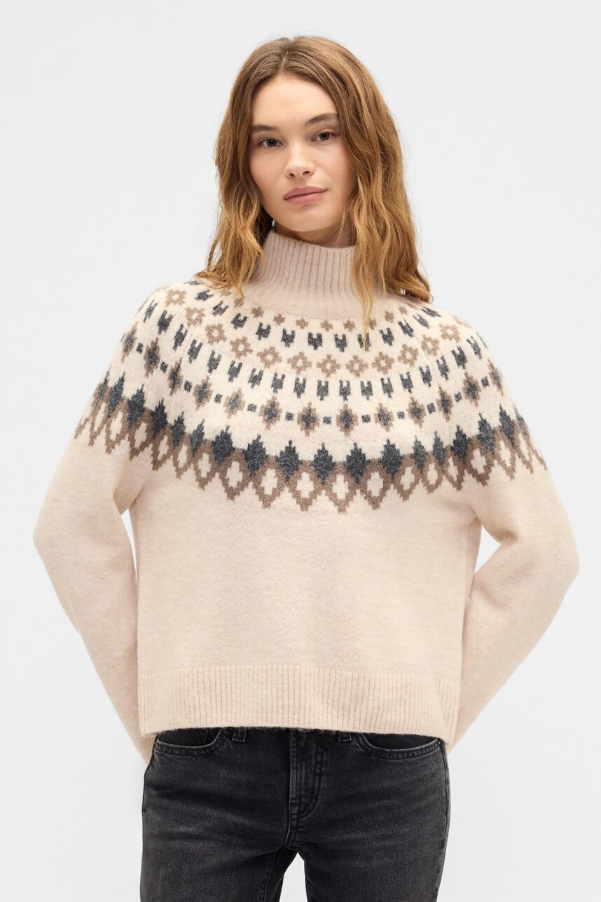 Buzo Polera Fairisle Mujer Hb368