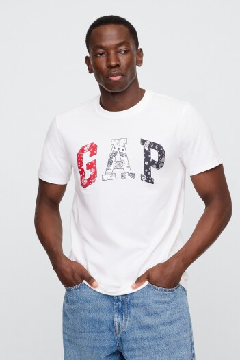 Remera Logo Gap Manga Corta Hombre New Off White V2