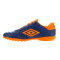 Championes de Fútbol 5 Hombre Umbro Touch TF Azul - Anaranjado
