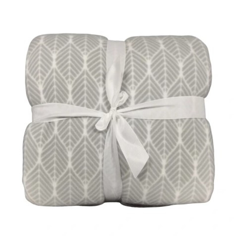 Frazada con Corderito 1 PLAZA Home Class 150 x 240 cm ARABESCO GRIS