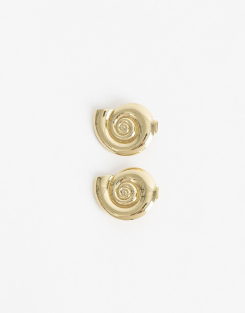 Horquillas con Accesorios Metal Set De Piquitos Caracol Glossy - Dorado