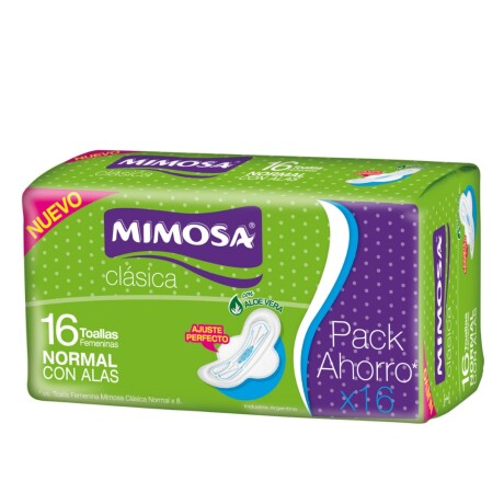 MIMOSA TOALLITAS CLASICA 16 UNIDADES MIMOSA TOALLITAS CLASICA 16 UNIDADES
