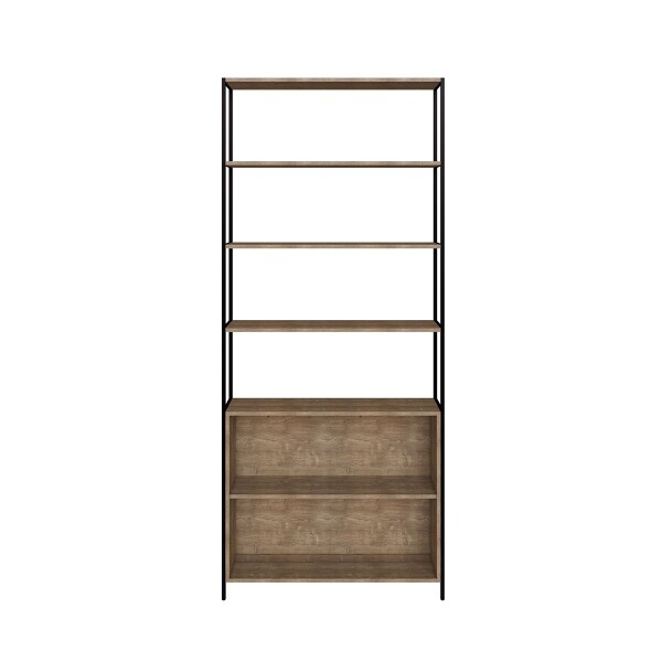 Biblioteca Metro 2 Puertas Mdp 4 Estantes Blm2p805mn BIBLIOTECA METRO 2 PUERTAS