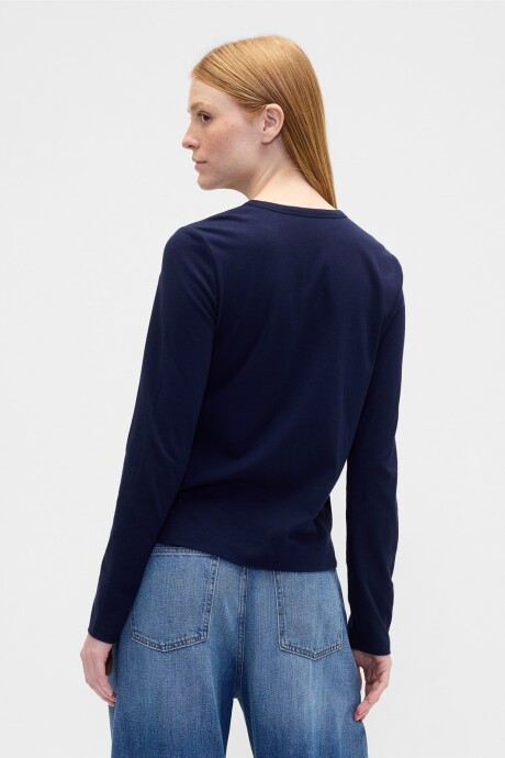 Remera Logo Gap Mujer Navy Uniform