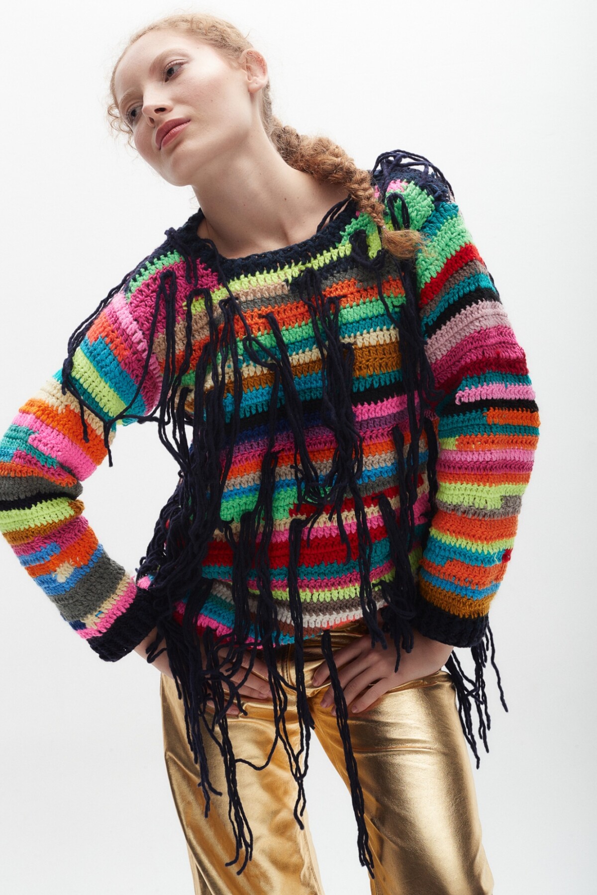 Sweater Serpentine Base Azul Marino