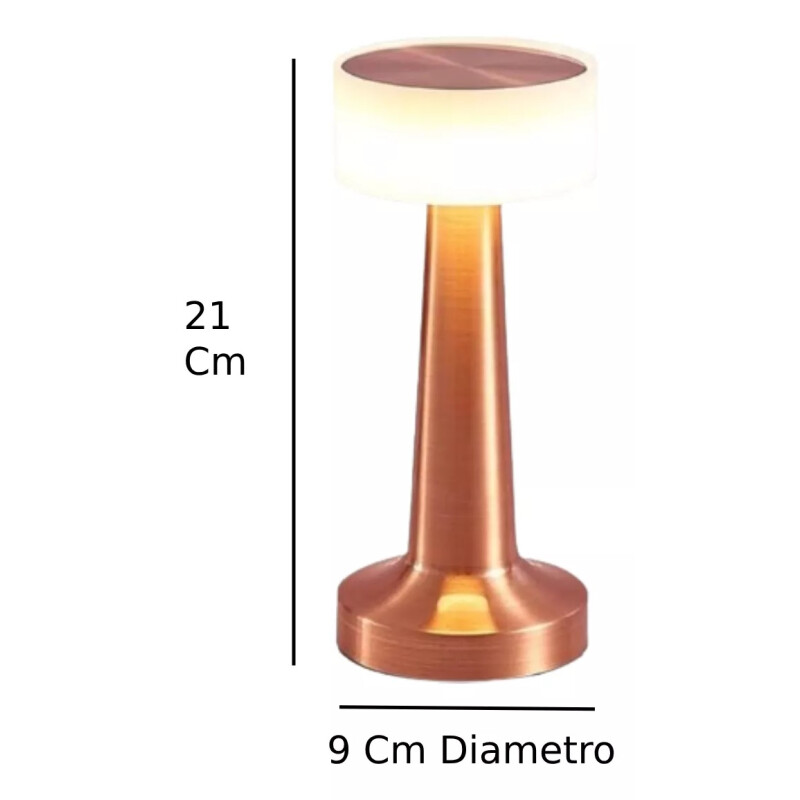 Lampara Portátil Led Touch Recargable Usb Libia Blanco