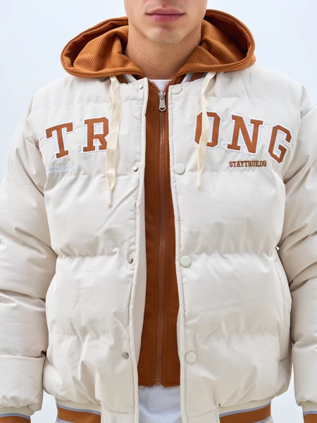 CAMPERA OXX 8802 UNIVERSITARIA BLANCO