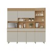 Mueble Modular 4 Cuerpos REALEZA Marron/Gris