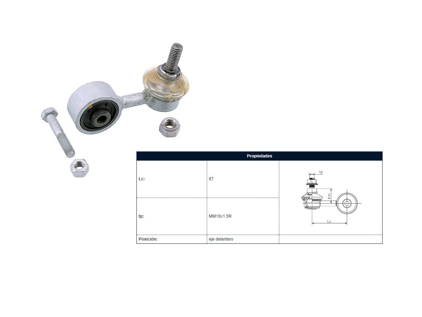 Bieleta BMW 323I (E36)/318I (E36)/318Tds (E36)/316I (E36)/320I (E36)/325I (E36) 90-00 Der/Izq 