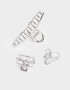 Broches Sets Metallic Set De Broches - Plateado