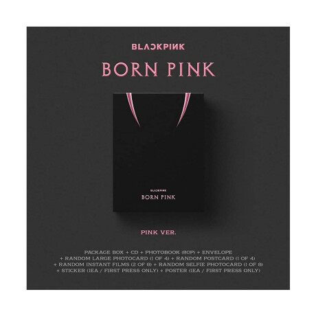 Blackpink Born Pink (standard Cd Boxset - Version A Pink) - Cd Blackpink Born Pink (standard Cd Boxset - Version A Pink) - Cd