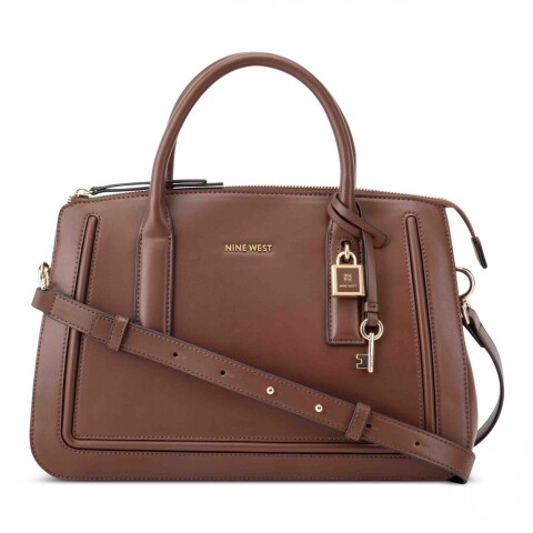 Satchel HB Tenely 2 Comp Satchel Mahogany