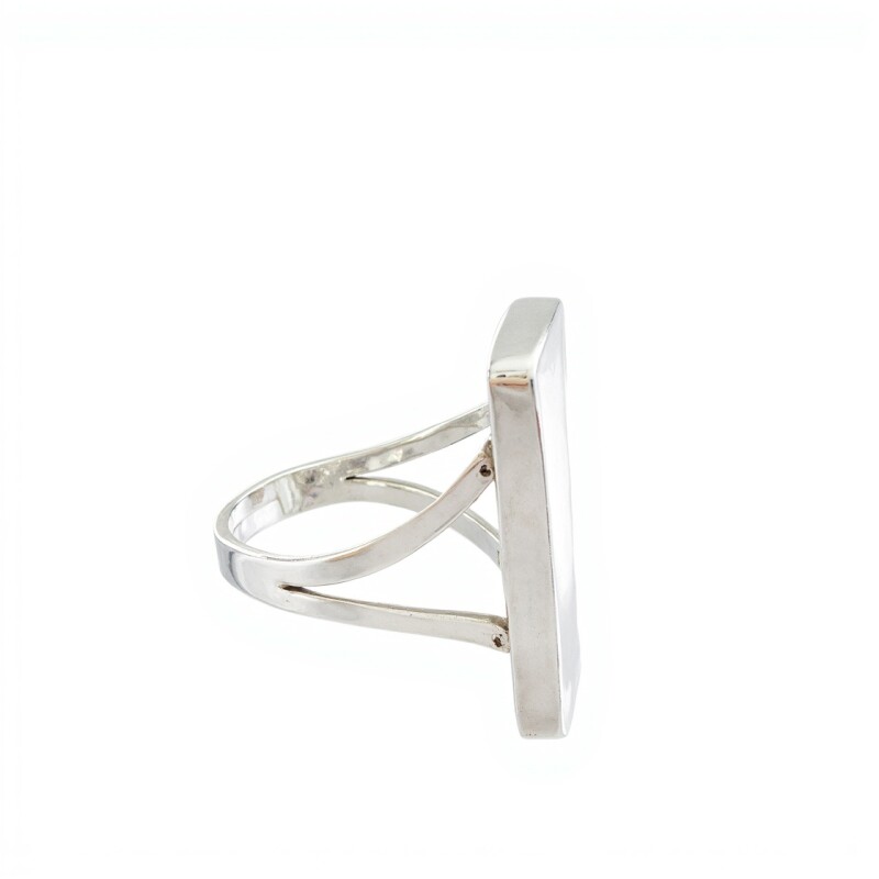 Anillo Rectangulo-Plata 925-Piedra Nacar-AN3371 conpiedra