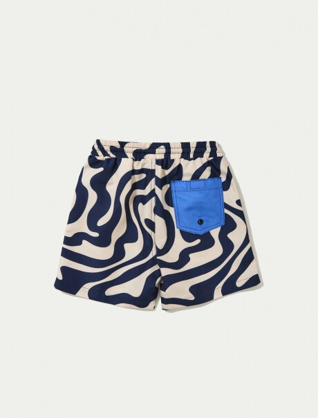 SHORT INFANTIL CON ESTAMPADO AZUL