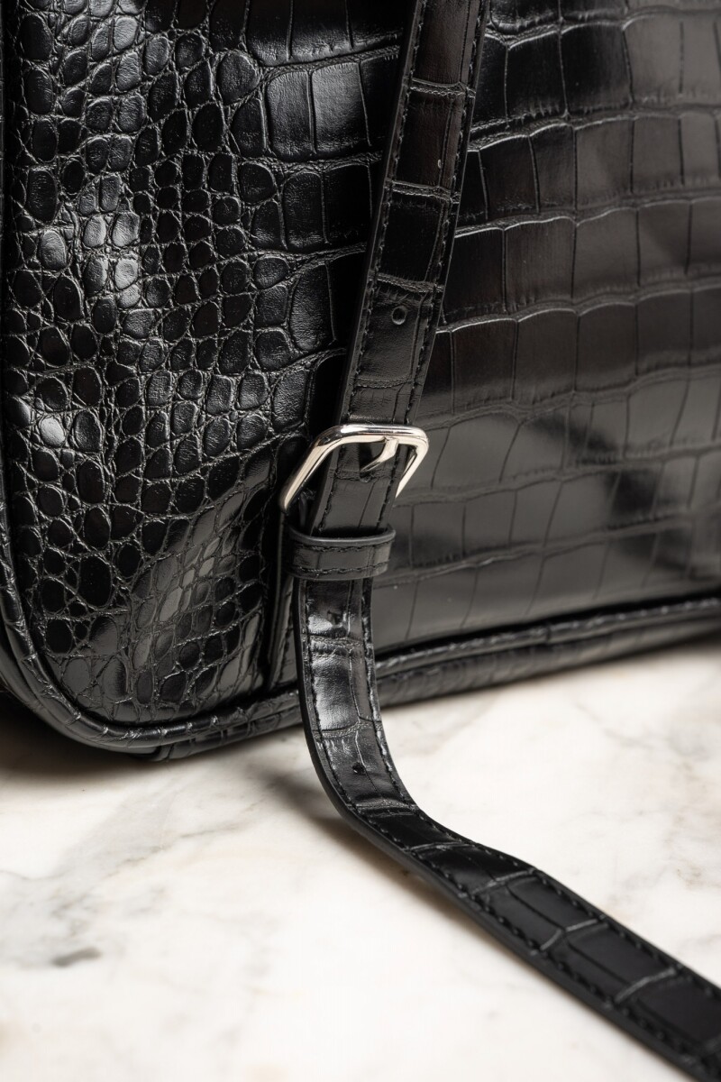 Mochila Midi Combinada Negro