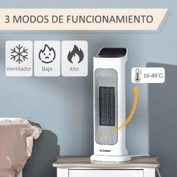 Caloventilador James 2000w Ptc Cvtt 5951 CALOVENTILADOR JAMES 2000W PTC CVTT 5951