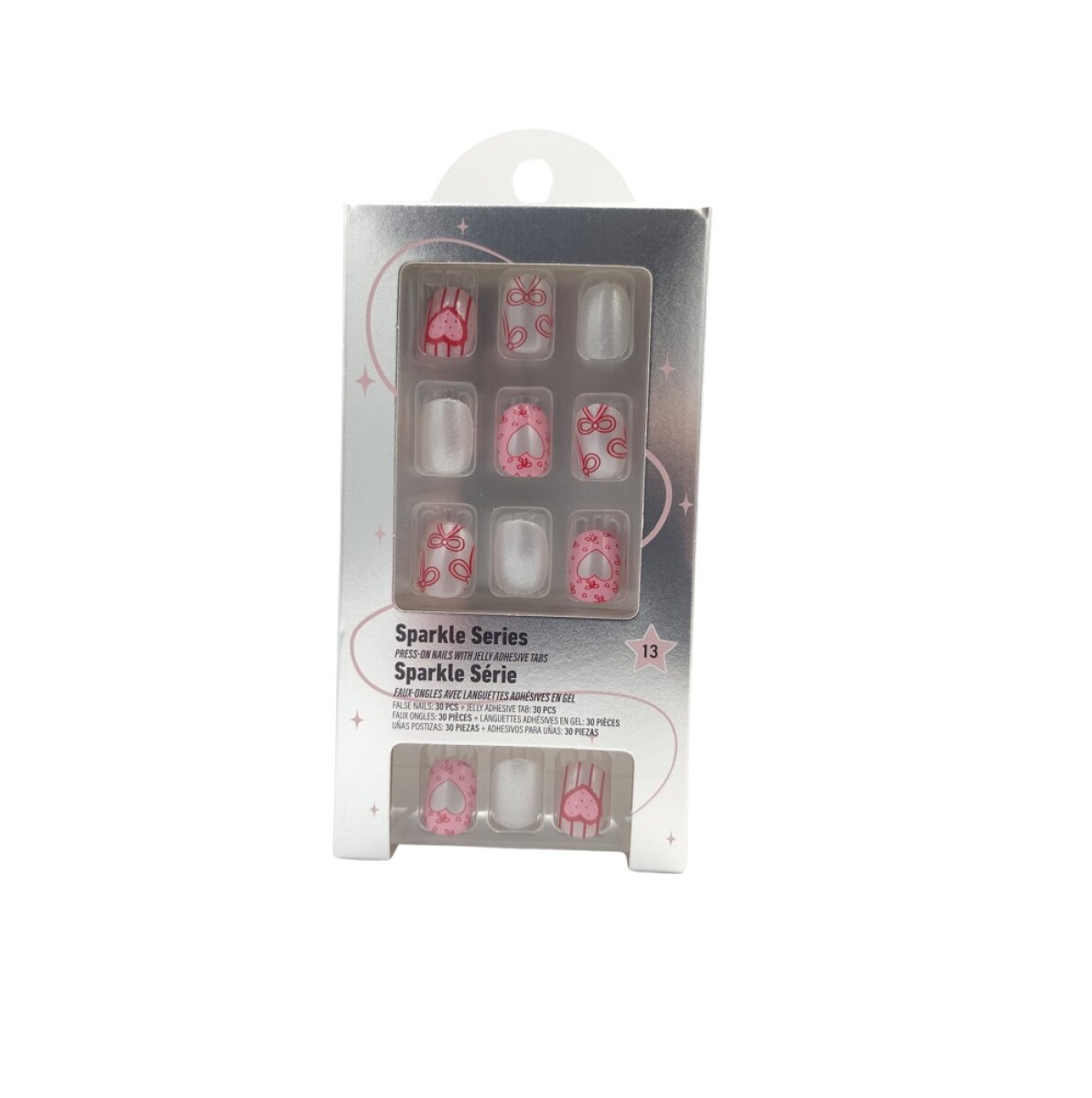Uñas press on - rosa 