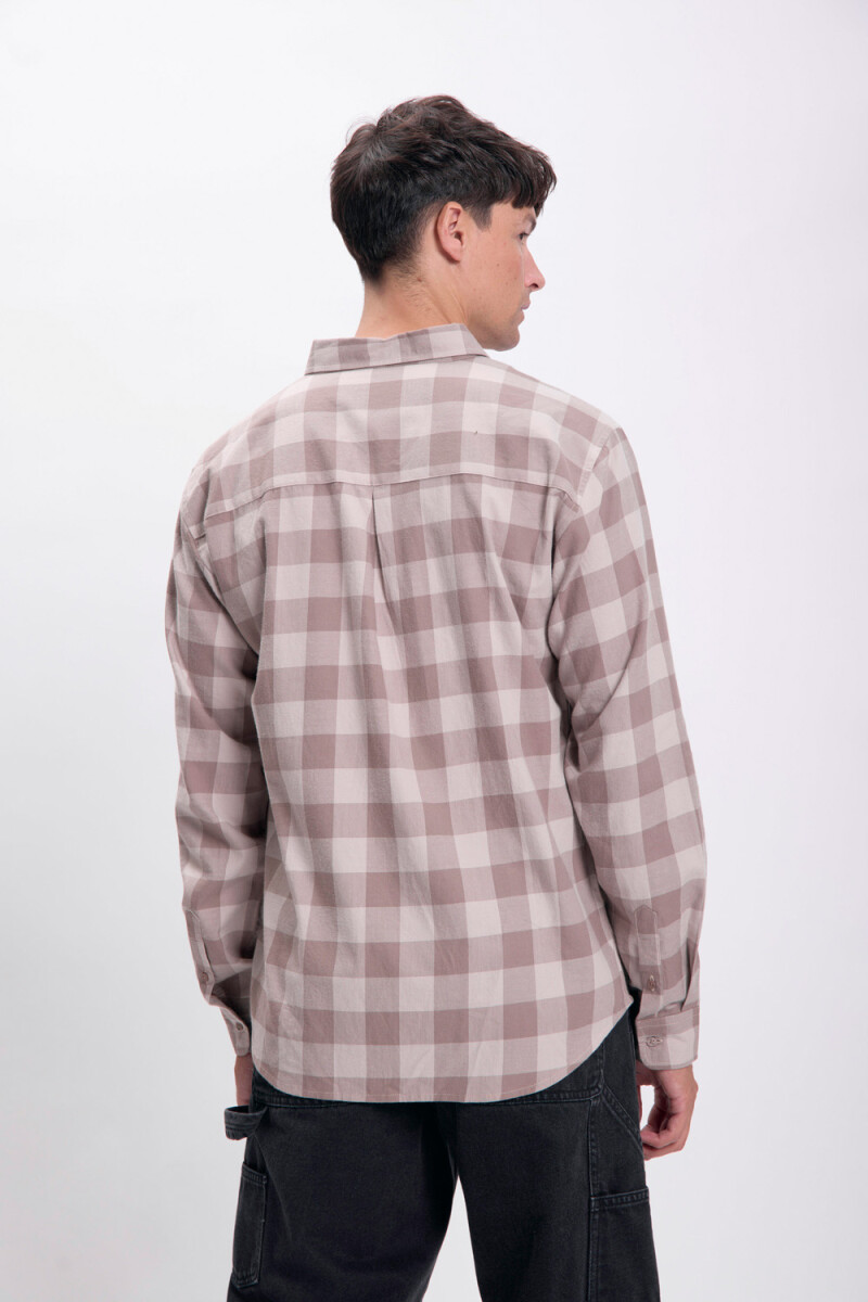Camisa cuadros Gris Oscuro