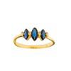Anillo Trilogy-Oro 18k-Piedra Zafiro y Zirconia-AN9507 conpiedra