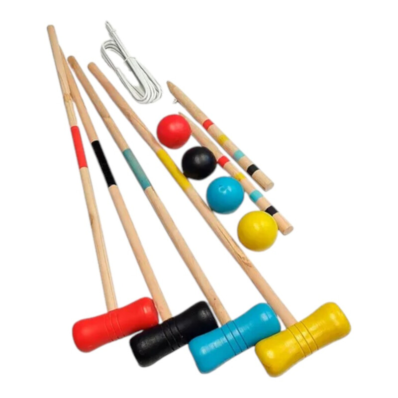 Juego de Croquet de Madera con Bolso Juego de Croquet de Madera con Bolso