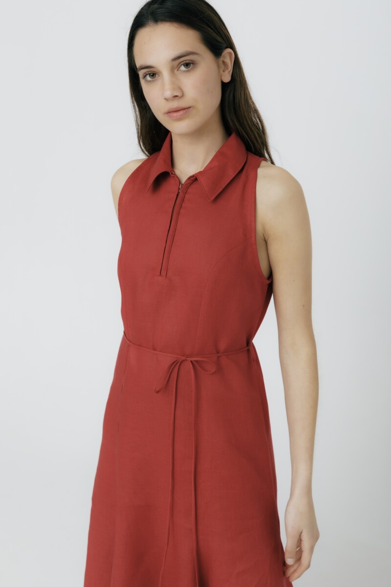 VESTIDO ZIP Cherry