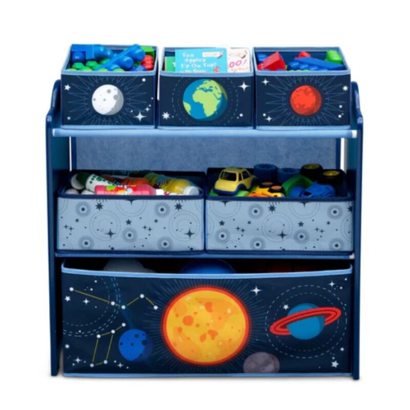 Organizador de juguetes de Sistema Solar 6 contenedores Organizador de juguetes de Sistema Solar 6 contenedores