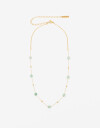 Collares Cortos Piedra Set De Collares De Acero Con Piedra - Dorado