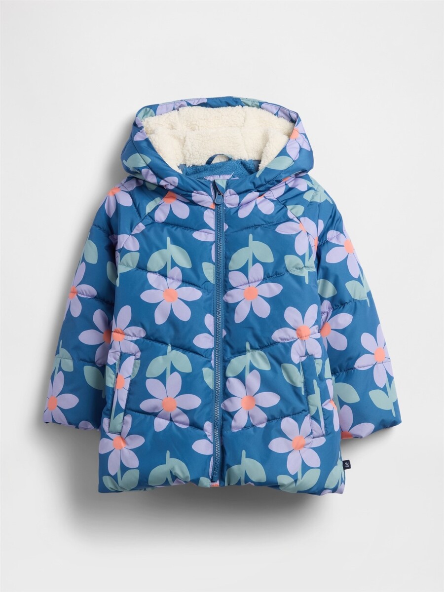 Campera Puffer Toddler Niña - Cornflower829 
