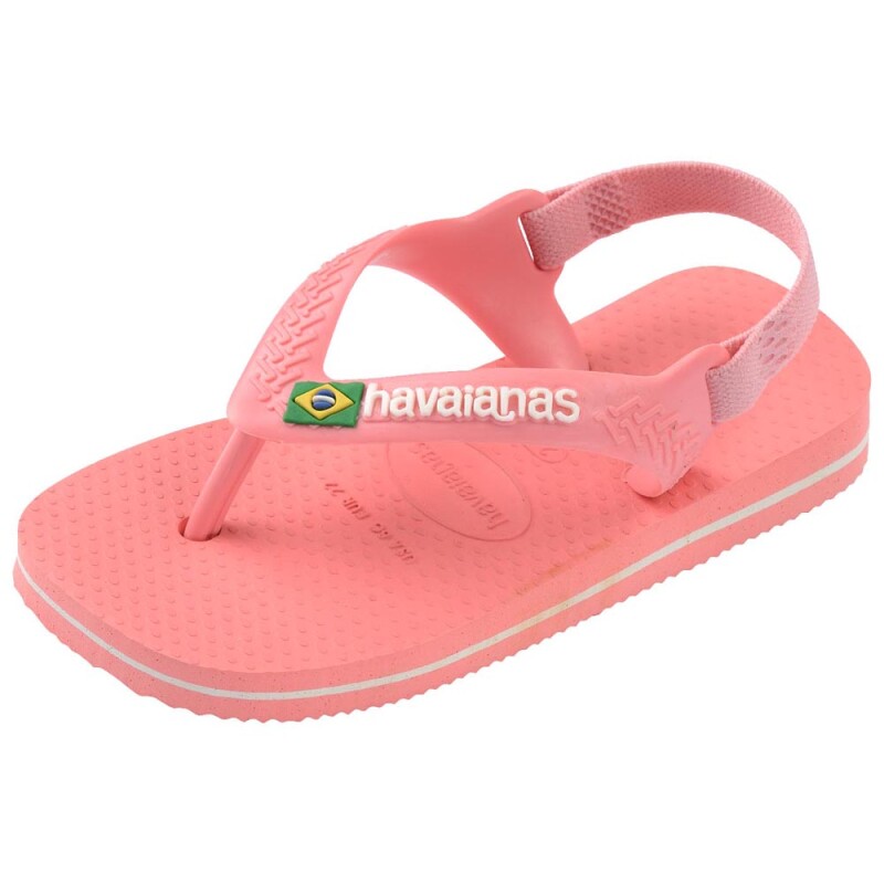 Sandalias Havaianas Baby Brasil Logo Niños Rosa Mango