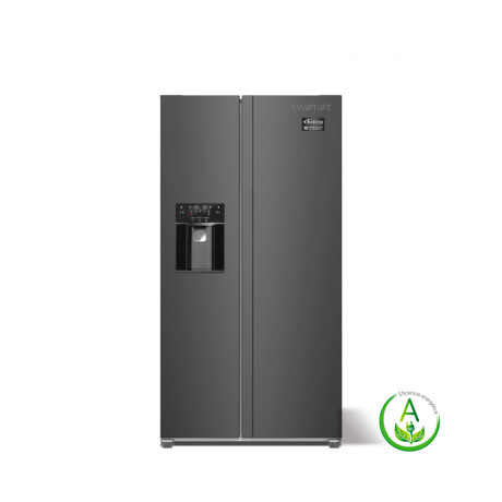 Refrigerador Smartlife Side By Side 513L Inverter Grey