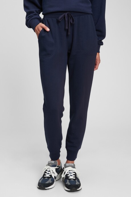 Pantalon Deportivo Con Puño Mujer Navy Uniform