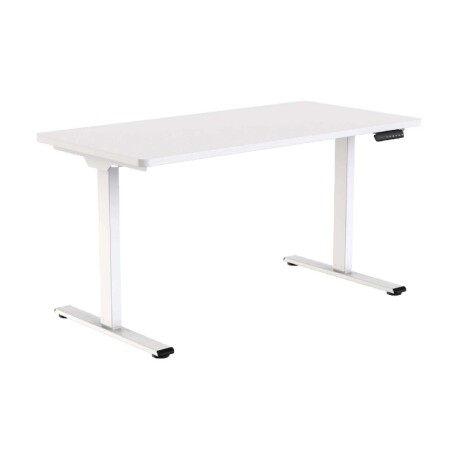 ESCRITORIO REGULABLE METAL-Y-MDF BLANCO E1PRO