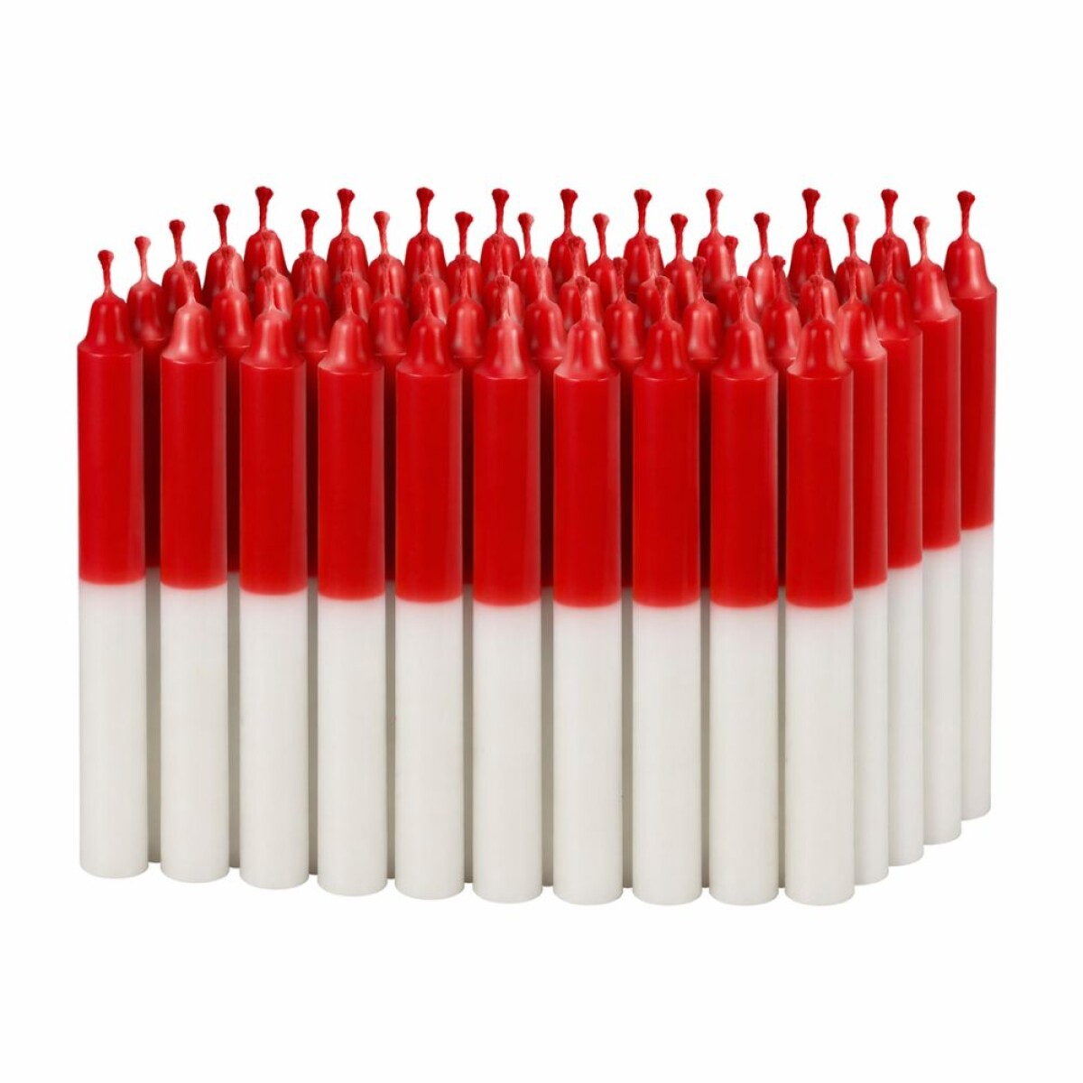 VELA N° 4 COMBINADA X50 - Rojo/blanco 
