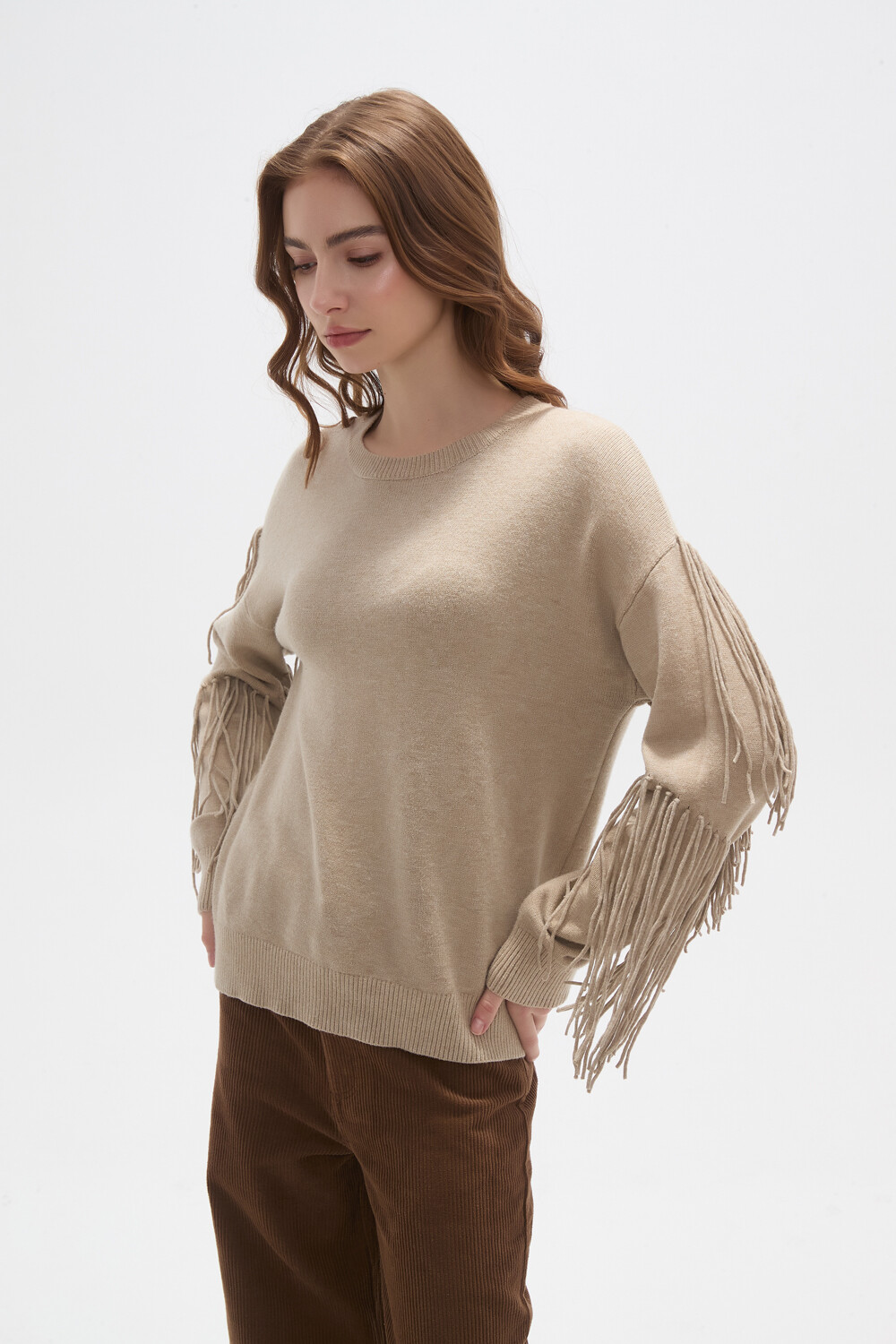 Sweater Devia Beige Melange