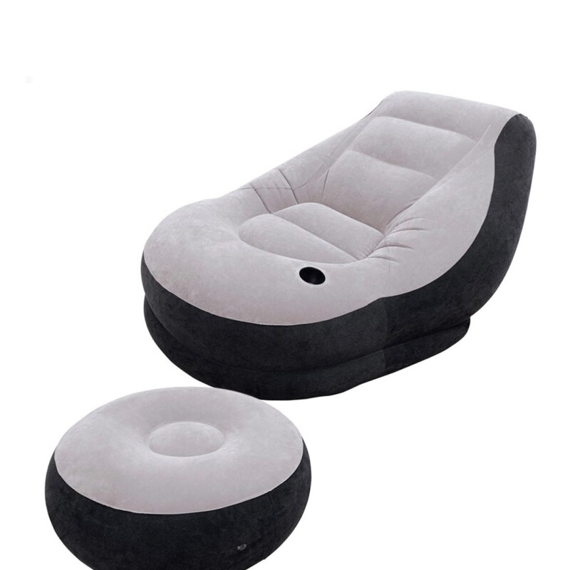 INTEX SILLÓN INFLABLE 99 X 130 X 76 CM CON POSAVASOS + APOYAPIES 64 X 28 CM Intex Sillón Inflable 99 X 130 X 76 Cm Con Posavasos + Apoyapies 64 X 28 Cm