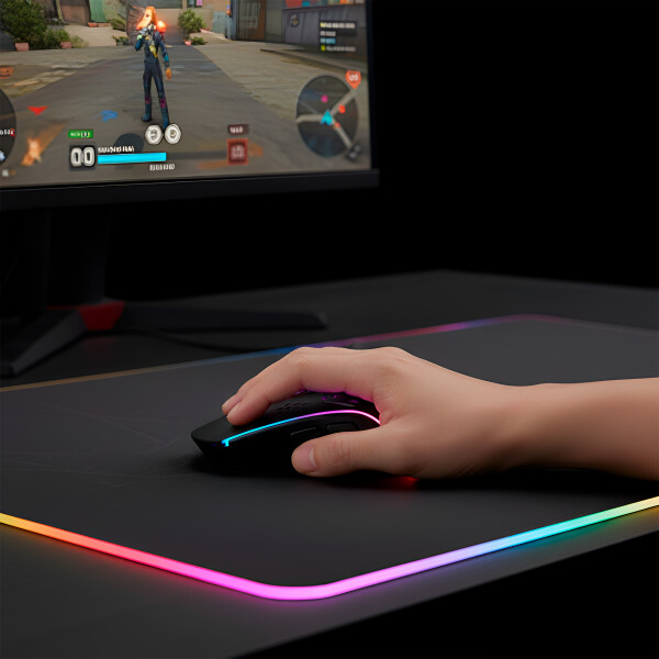 Mouse Gamer Inalambrico Xtrike Me 7 Boton 8000 Dpi Rgb Usb Color Negro