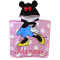 Toalla Disney Poncho Minnie Rosa - Negro - Blanco