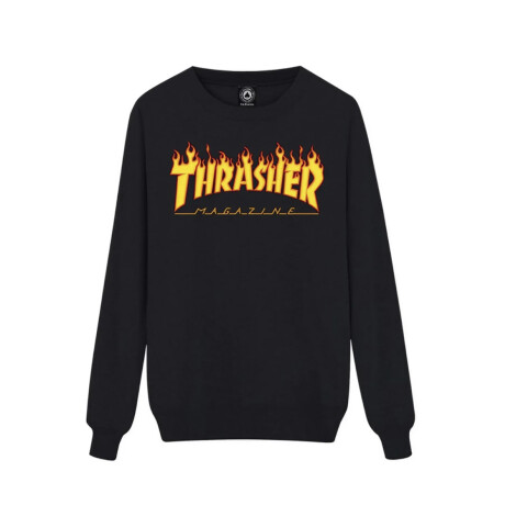 Buzo Thrasher Flame Logo - Negro Buzo Thrasher Flame Logo - Negro
