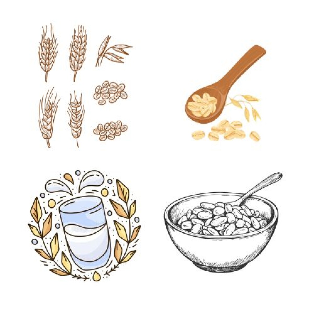 Láminas para colorear - Avena 